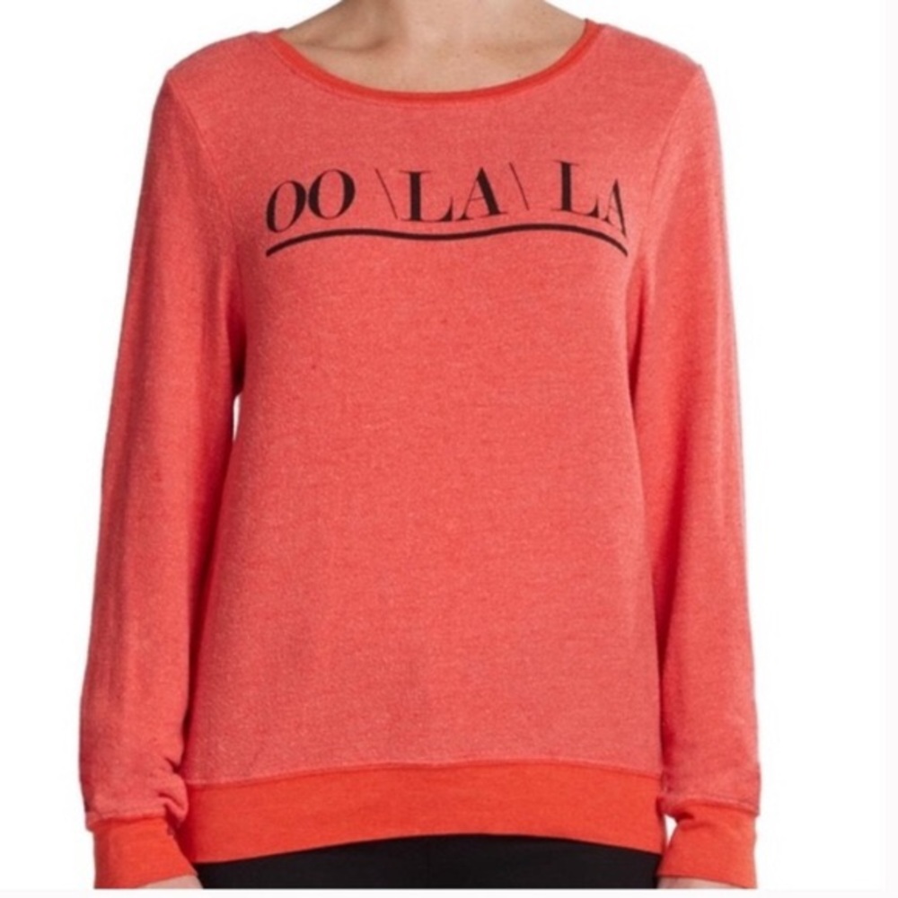 WILDFOX OO La La Red Long Sleeve Shirt